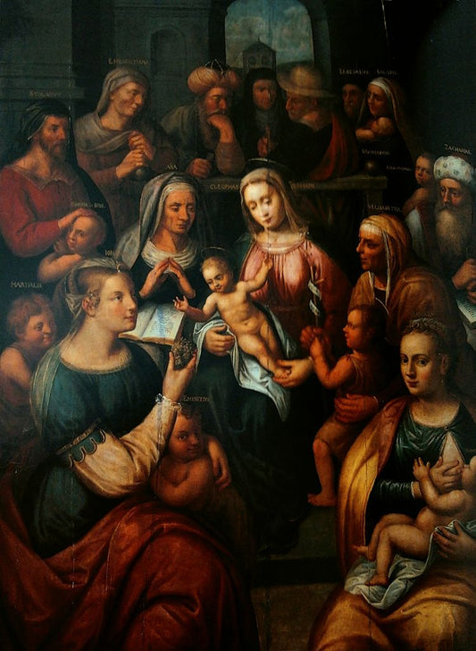 Family of Mary, vintage artwork by Michiel Coxie, A3 (16x12") Poster Print