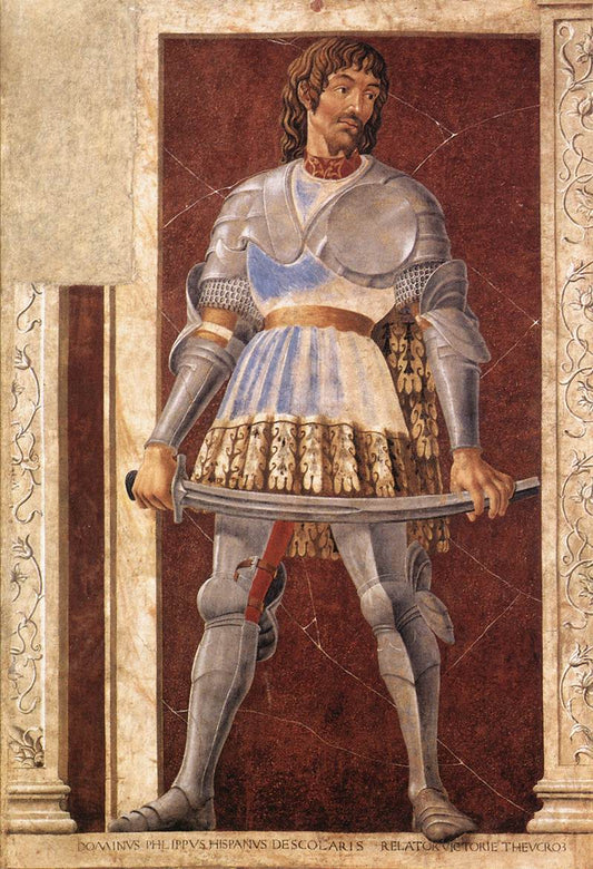 Famous Men ~ Pipo Spano, vintage artwork by Andrea del Castagno, A3 (16x12") Poster Print