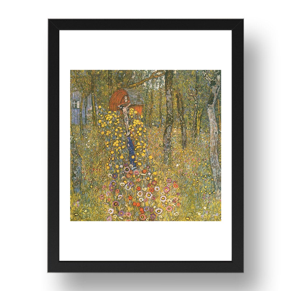 Farm Garden with Crucifix 1911 1912 by Gustav Klimt, 17x13" Frame