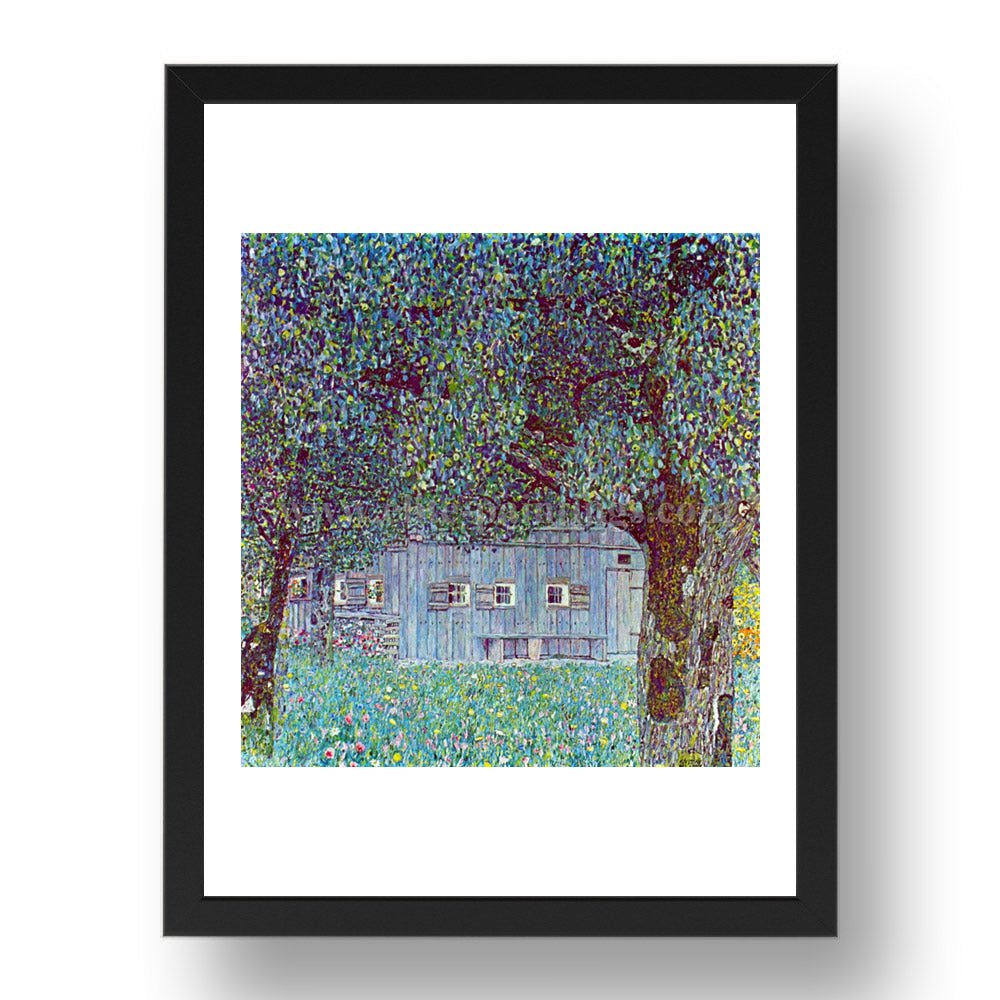 Farmhouse in Upper Austria 1911 1912 by Gustav Klimt, 17x13" Frame