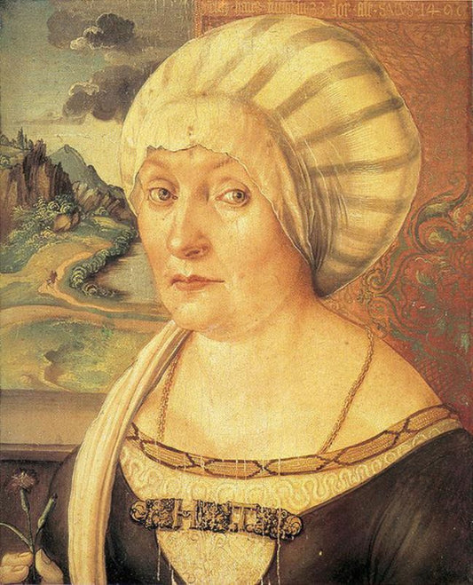 Felicitas Tucher, nee Rieter, vintage artwork by Albrecht Dürer, A3 (16x12") Poster Print