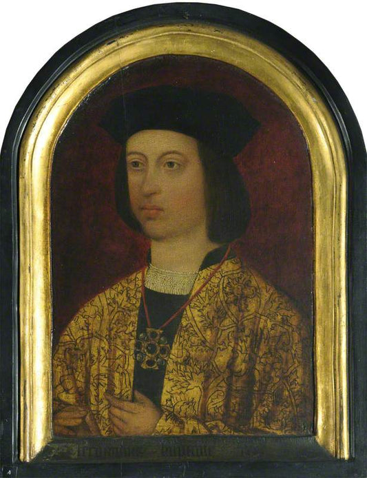 Ferdinand II of Aragon (1452-1516), King of Spain, vintage artwork by Attributed to Dutch School 16th Century - Unknown, A3 (16x12") Poster Print
