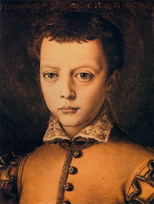 Ferdinando de' Medici, vintage artwork by Agnolo Bronzino, A3 (16x12") Poster Print