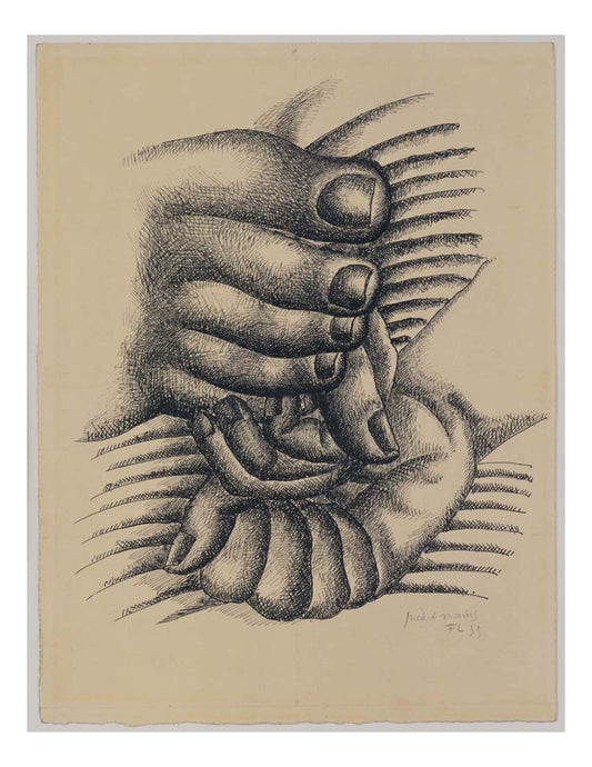 Fernand Leger - Foot and Hands, 16x12" (A3) Poster Print