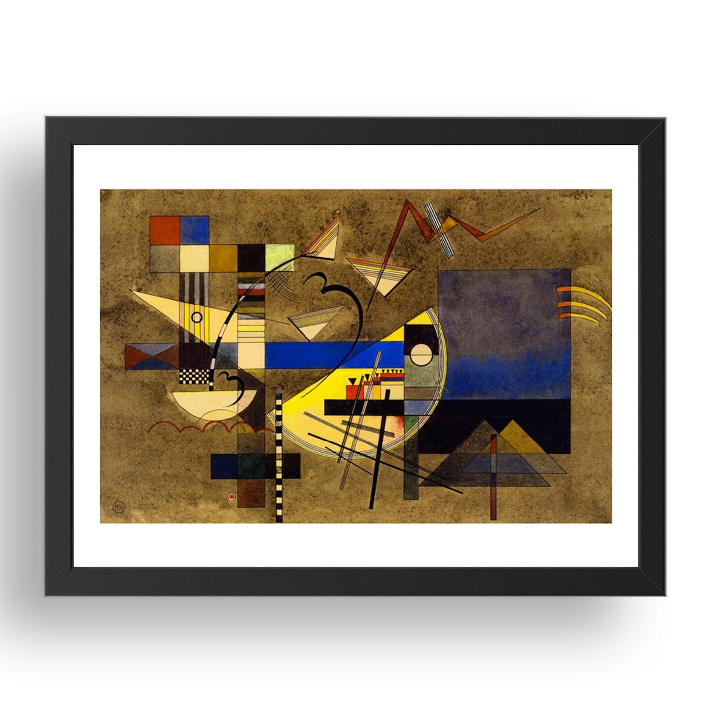 Festes III 1925 by Wassily Kandinsky, 17x13" Frame