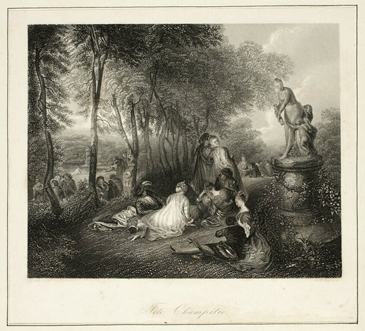 Fête Champêtre by  Albert Henry Payne (English, 1812-1902), 23x16"( A2 size) Poster Print
