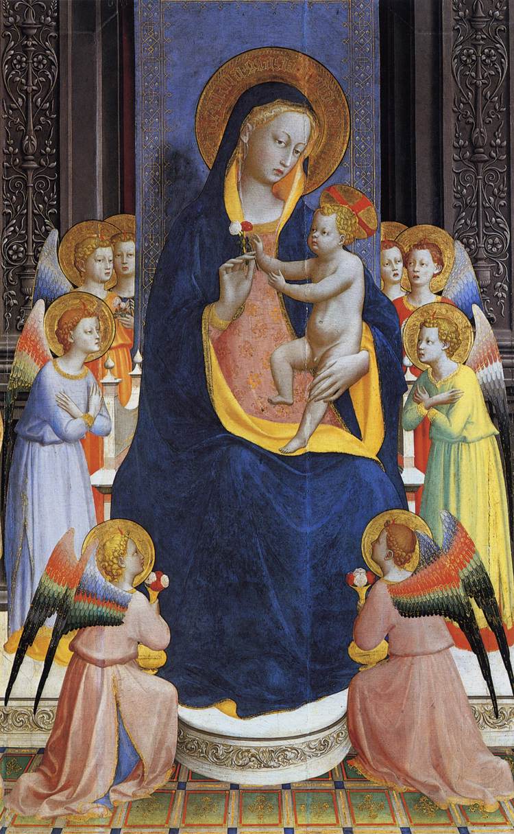 Fiesole Altarpiece (detail), vintage artwork by Fra Angelico, A3 (16x12") Poster Print