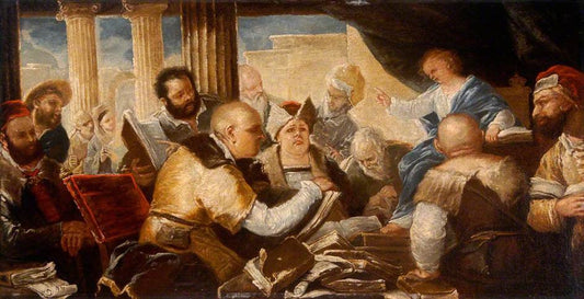 Figure Group 2, vintage artwork by Attributed to Jacopo Bassano, A3 (16x12") Poster Print