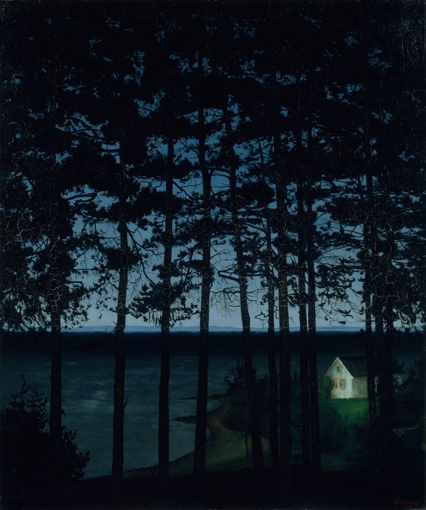 Fisherman's Cottage by  Harald Sohlberg, 23x16"( A2 size ) Poster Print