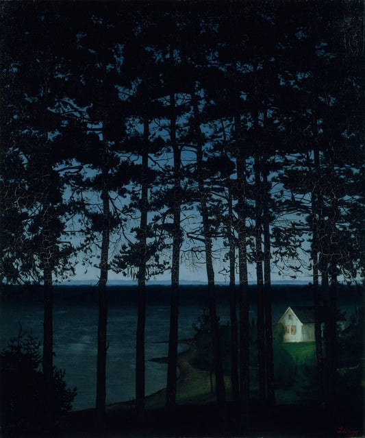 Fisherman's Cottage by  Harald Sohlberg, 23x16"( A2 size ) Poster Print