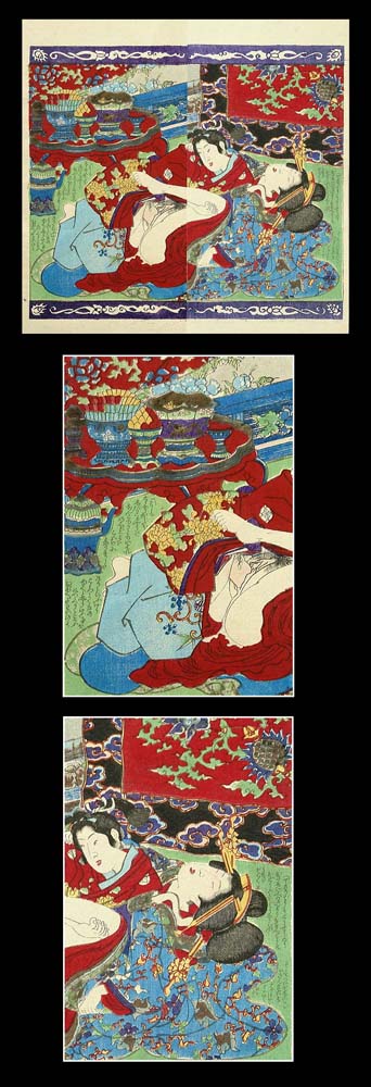 fisthing print, historic, vintage ukiyo-e Japan artwork,12x8"(A4) Poster Print