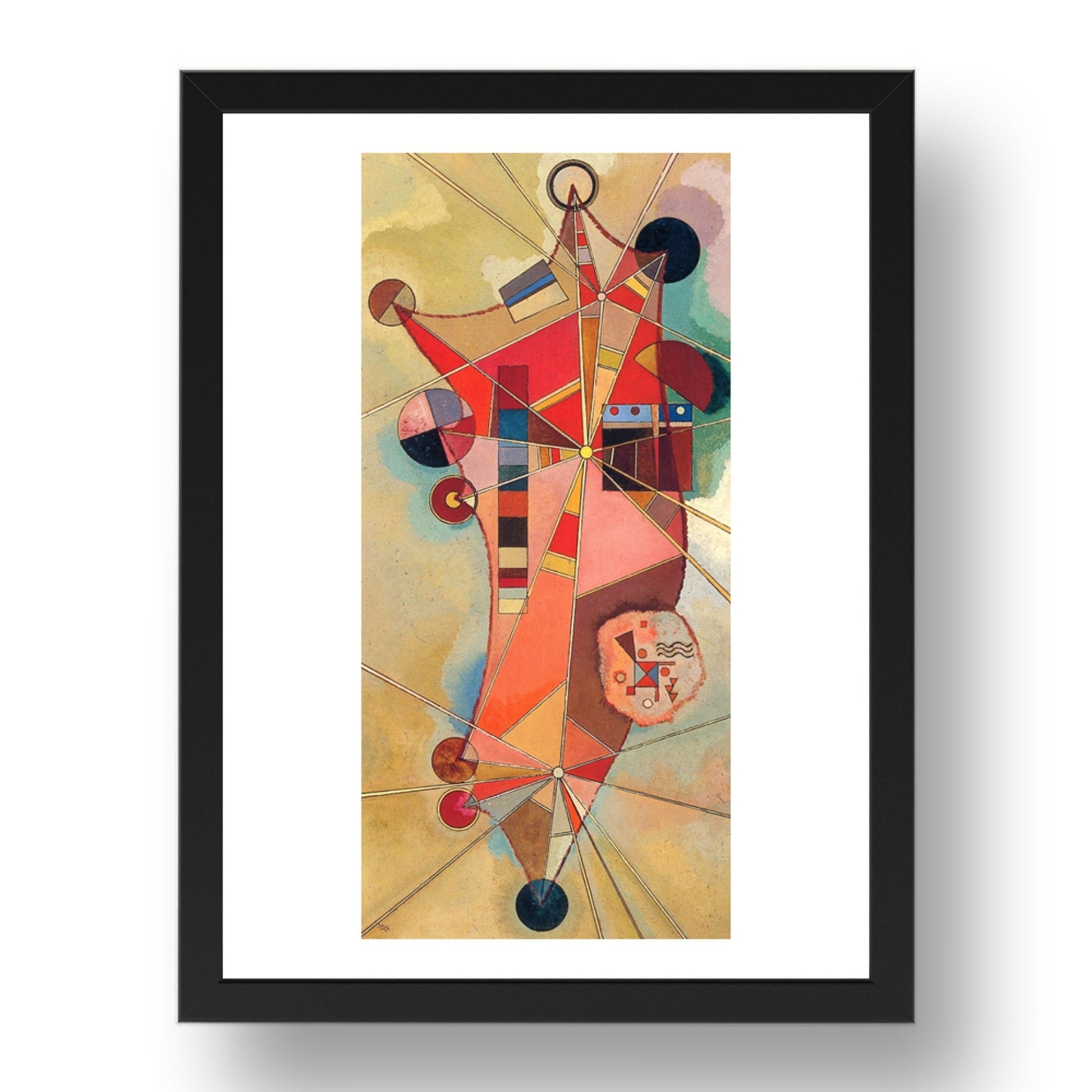 Fixed Points 1929 by Wassily Kandinsky, 17x13" Frame