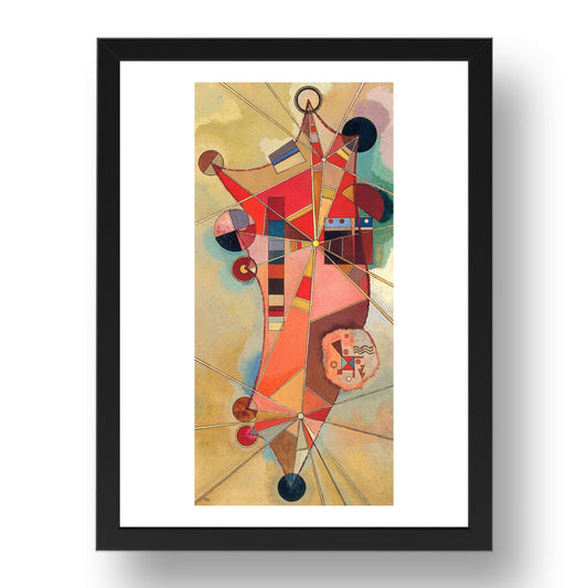 Fixed Points 1929 by Wassily Kandinsky, 17x13" Frame