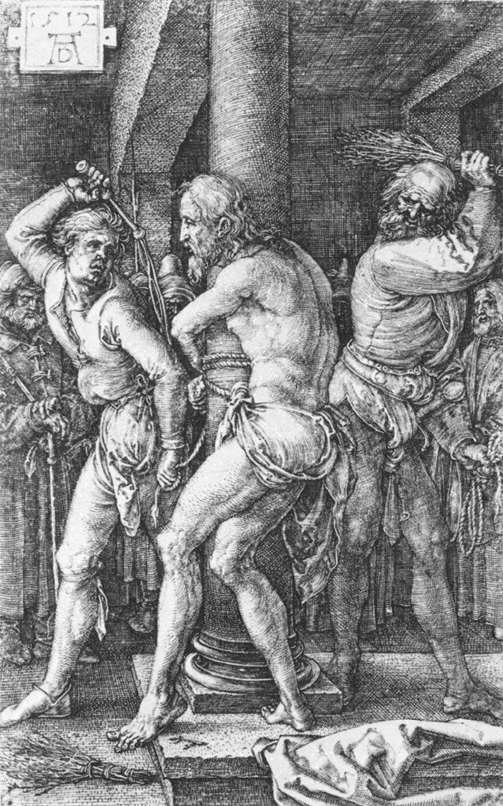 Flagellation (No. 6), vintage artwork by Albrecht Dürer, A3 (16x12") Poster Print