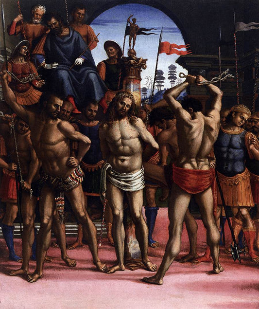 Flagellation, vintage artwork by Luca Signorelli, A3 (16x12") Poster Print