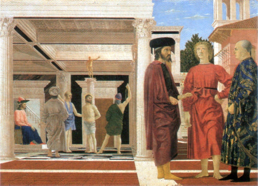 Flagellation, vintage artwork by Piero della Francesca, A3 (16x12") Poster Print
