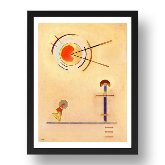 Flat 1929 by Wassily Kandinsky, 17x13" Frame
