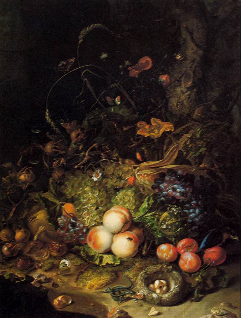 Flowers and Insects by Rachel Ruysch, vintage art, modern poster print