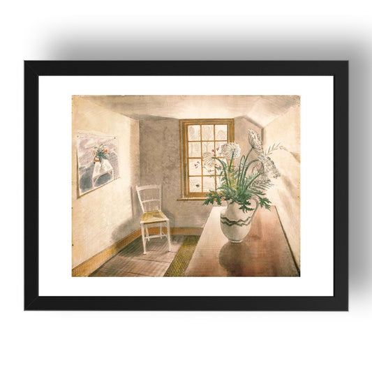 flowersvasetableroom by Eric Ravilious, 17x13" Frame