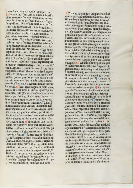 Folio Seventeen from Burchard of Sion's De locis ac mirabilibus mundi, or an Illuminated Geography by  French (Paris), 23x16"( A2 size ) Poster Print