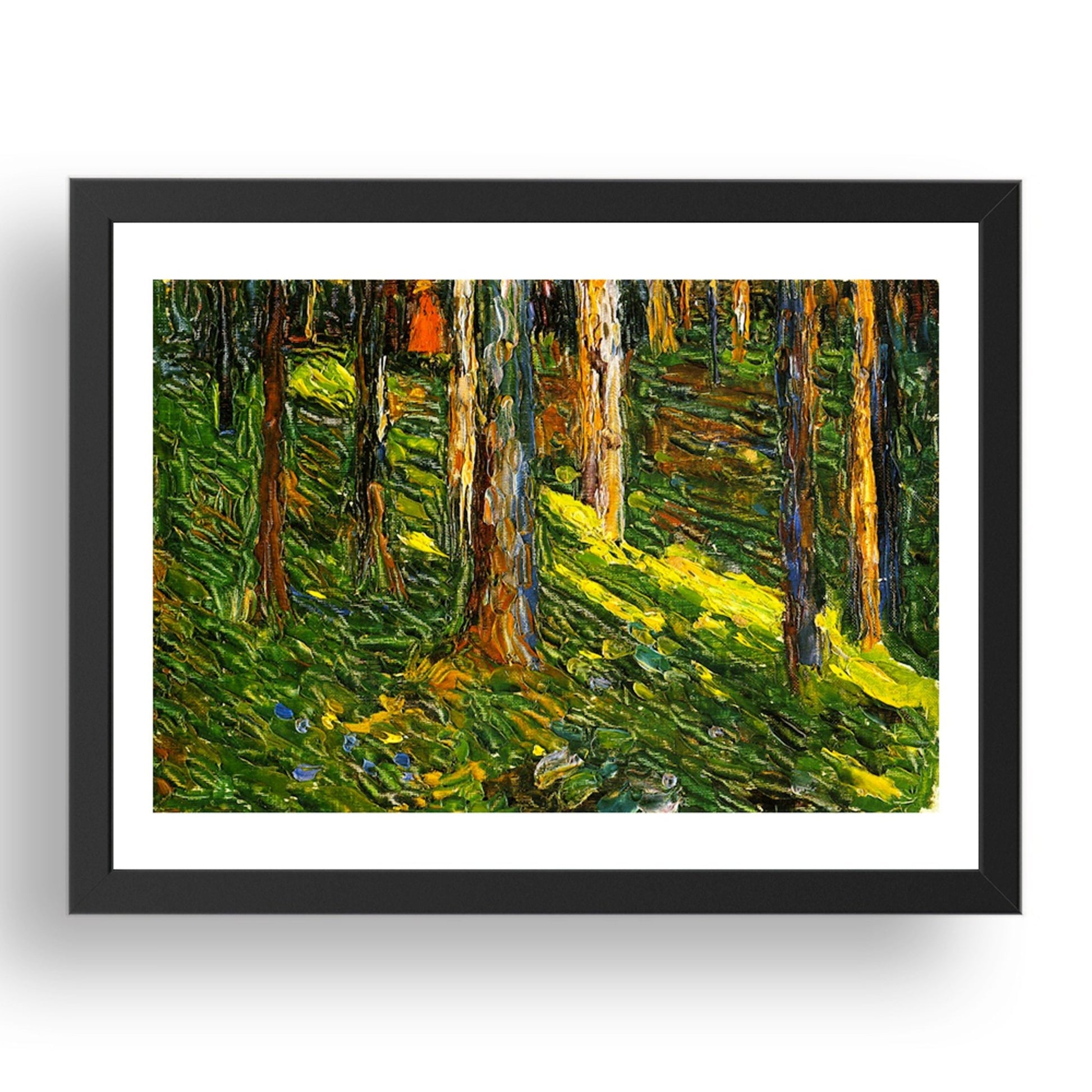 Forest Landscape with Red Figure 1902 by Wassily Kandinsky, 17x13" Frame