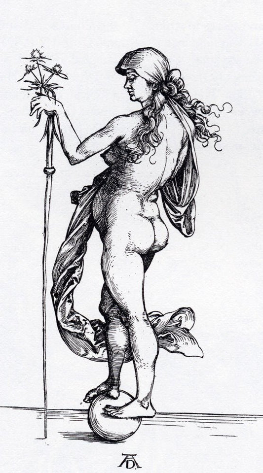 Fortune, vintage artwork by Albrecht Dürer, A3 (16x12") Poster Print