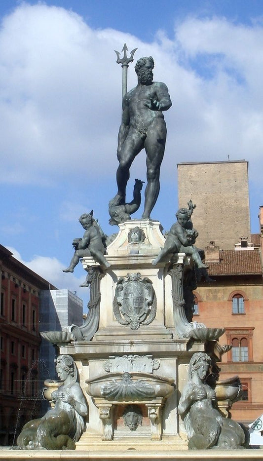 Fountain of Neptune, vintage artwork by Jean Boulogne, A3 (16x12") Poster Print