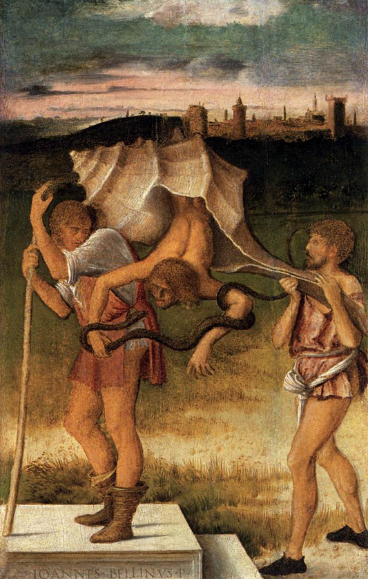Four Allegories: Falsehood (or Wisdom), vintage artwork by Giovanni Bellini, A3 (16x12") Poster Print