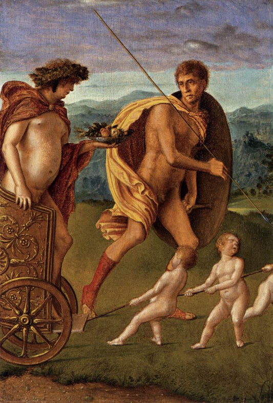 Four Allegories: Lust (or Perseverance), vintage artwork by Giovanni Bellini, A3 (16x12") Poster Print