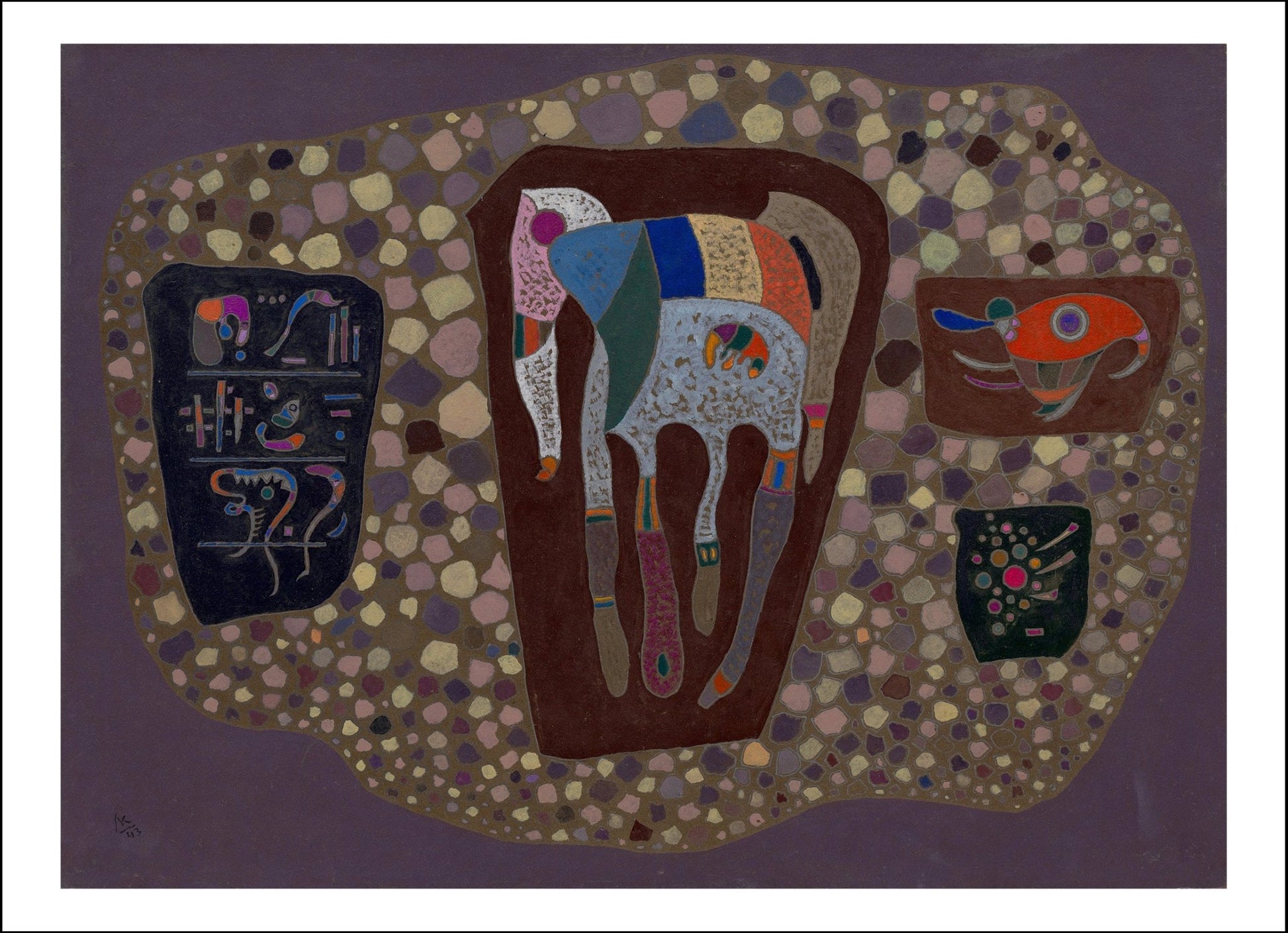 FRAGMENTS by Wassily Kandinsky, 23x16"( A2 size ) Poster Print