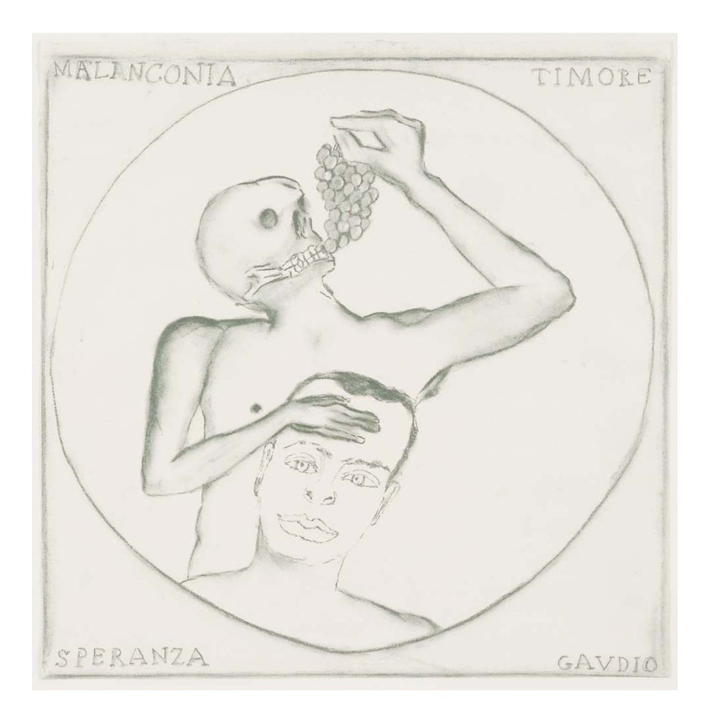 Francesco Clemente - Untitled, 16x12" (A3) Poster Print