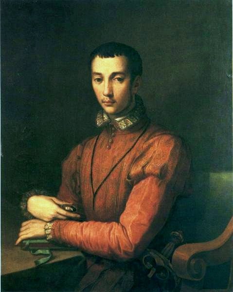 Francesco de' Medici, vintage artwork by Alessandro Allori, A3 (16x12") Poster Print