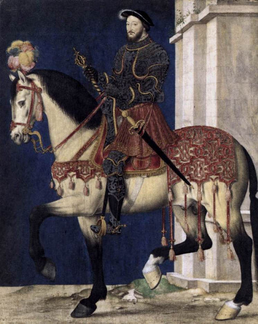 Francis I, King of France, vintage artwork by Franҫois Clouet, A3 (16x12") Poster Print