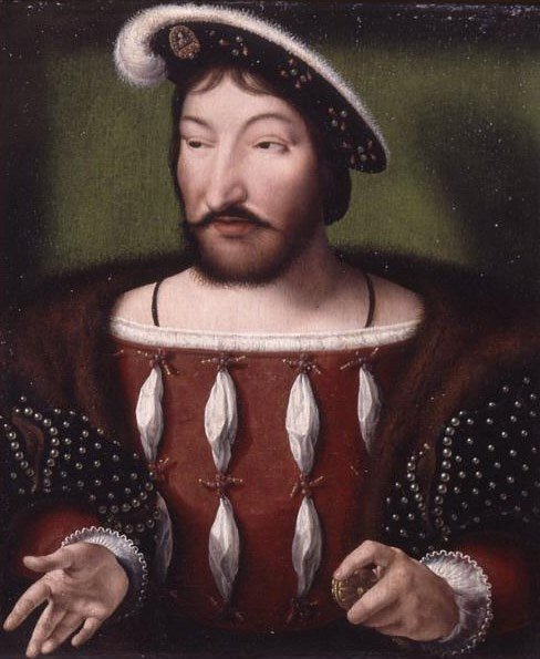 Francis I of France, vintage artwork by French School 16th Century - Unknown, A3 (16x12") Poster Print