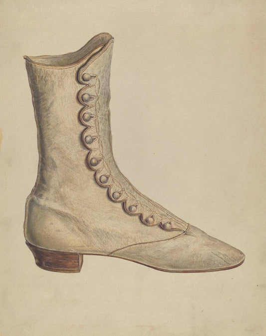 Francis Law Durand:Woman's Shoe,16x12"(A3) Poster