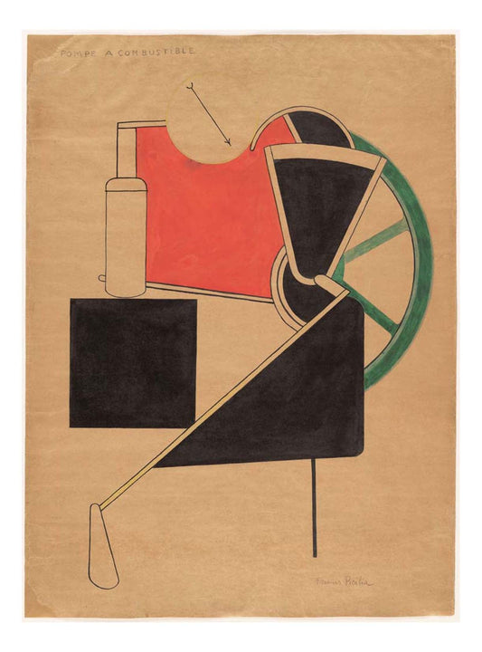Francis Picabia - Pompe a combustible, 16x12" (A3) Poster Print