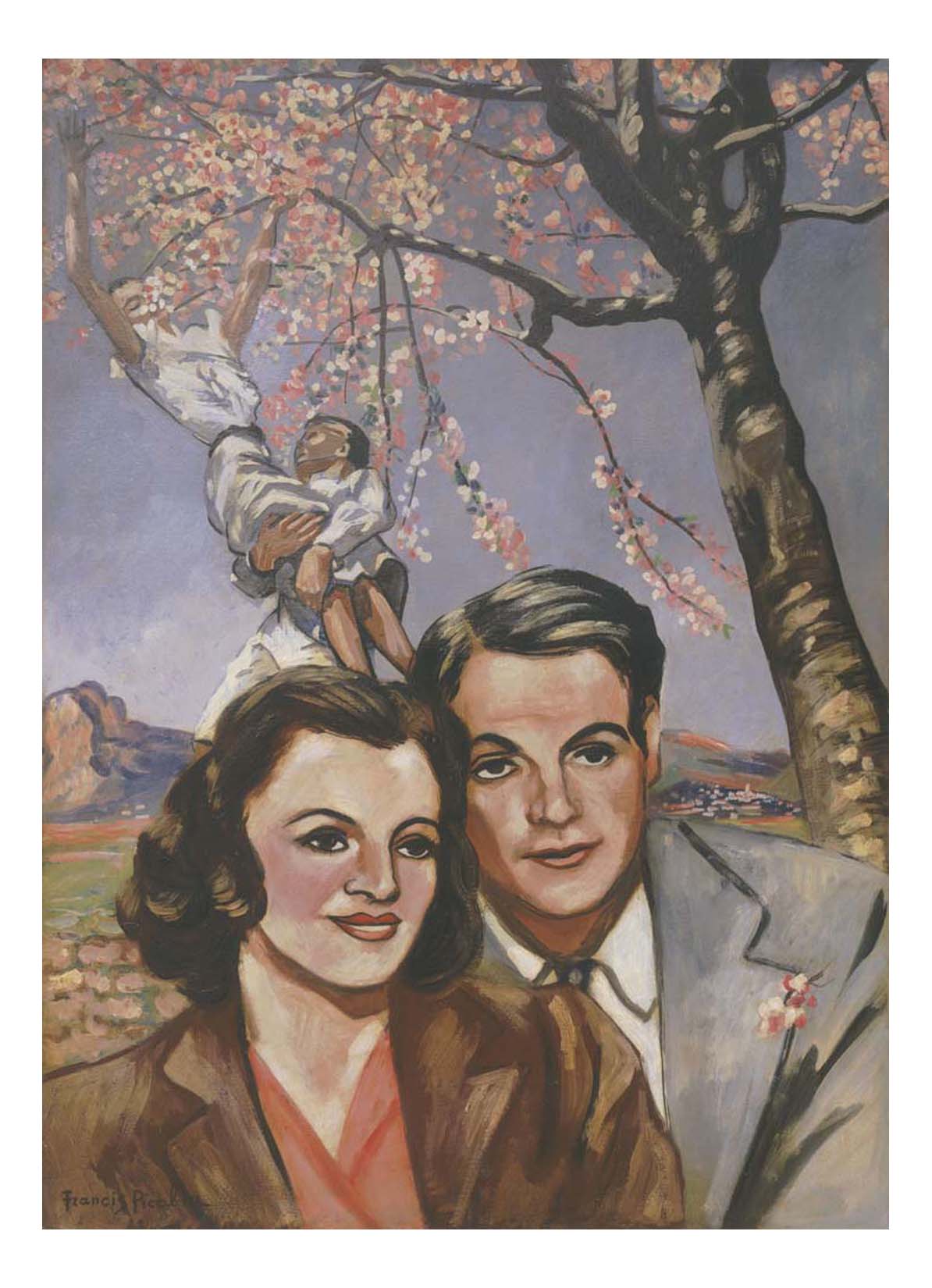 Francis Picabia - Portrait of a Couple, 16x12" (A3) Poster Print