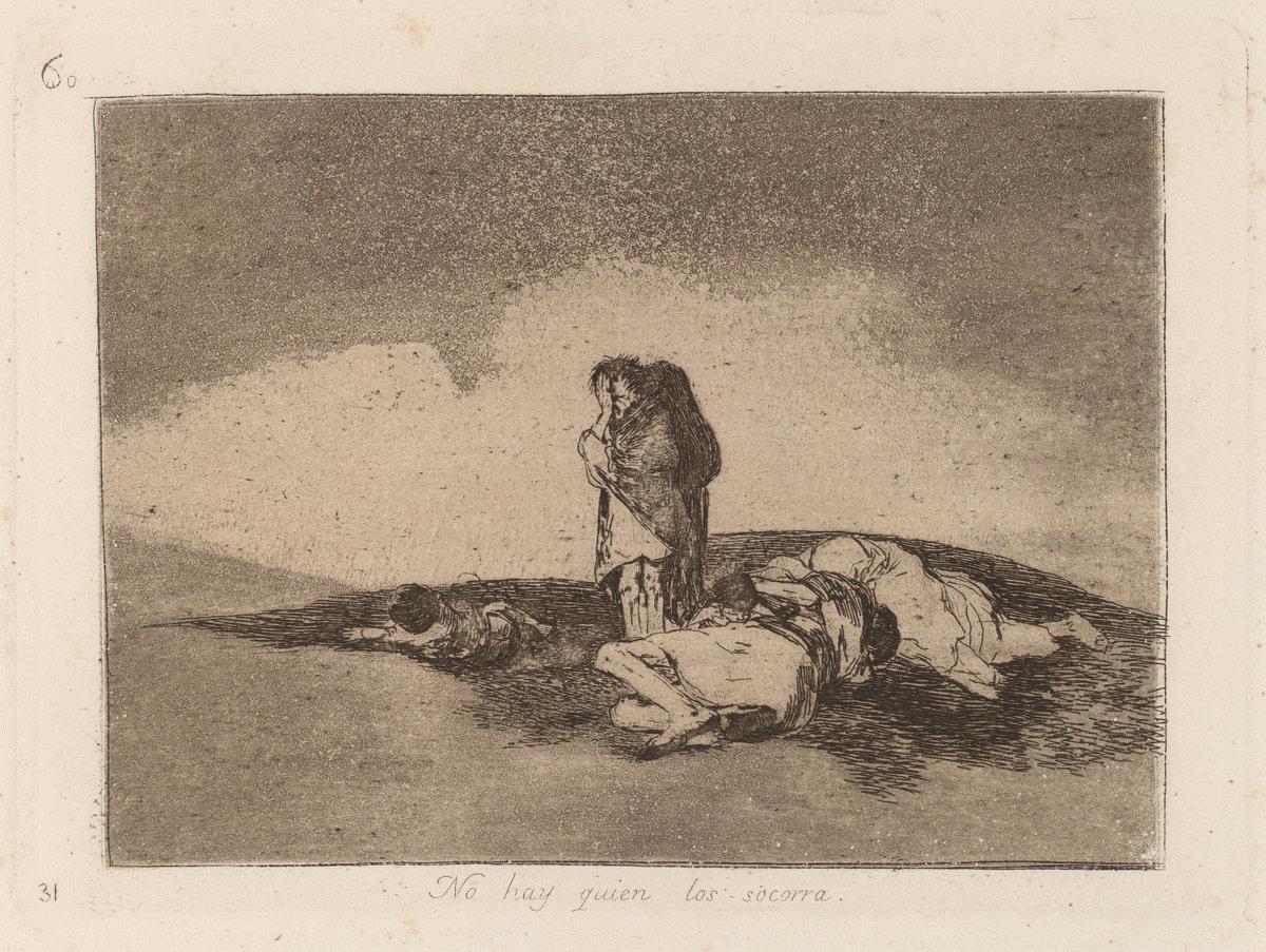 Francisco de Goya:No Hay Quien Los Socorra (Nobody Can Help ,16x12"(A3) Poster