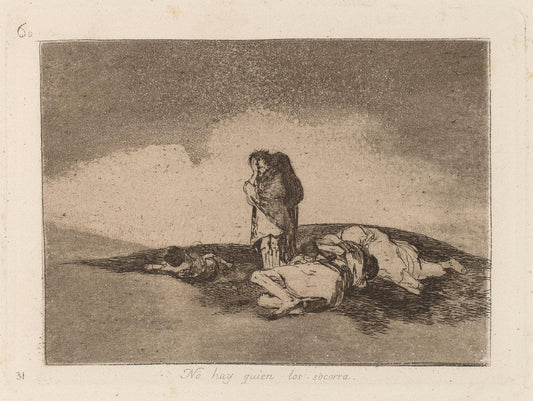 Francisco de Goya:No Hay Quien Los Socorra (Nobody Can Help ,16x12"(A3) Poster