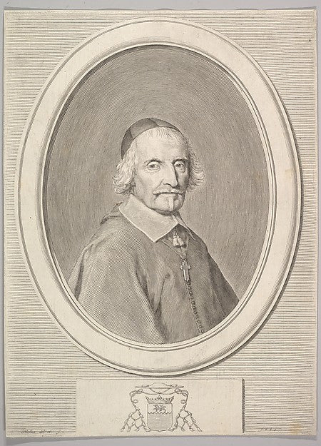 François de Villemontée 1661-Claude Mellan , vintage art, A3 (16x12") Poster Print