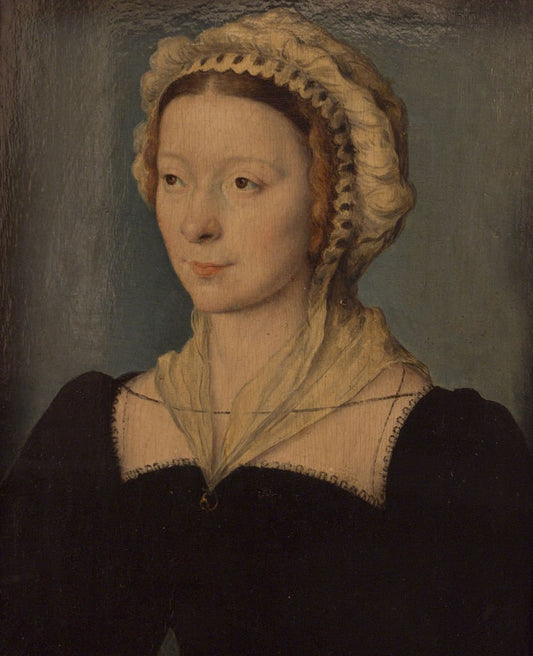 Françoise de Longwy, Wife of Philippe Chabot, vintage artwork by Claude Corneille de Lyon, A3 (16x12") Poster Print