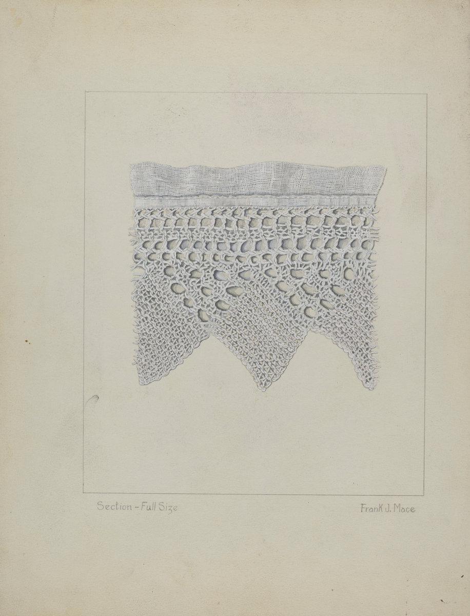 Frank J. Mace:Knitted Lace Edging,16x12"(A3) Poster