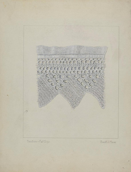 Frank J. Mace:Knitted Lace Edging,16x12"(A3) Poster