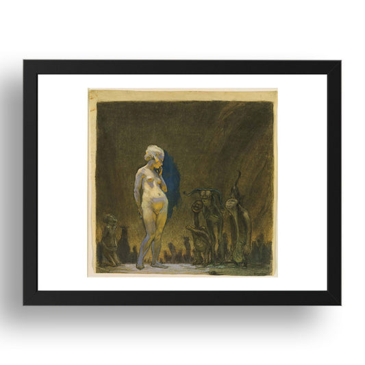 Frantisek Kupka: Admiration, modernist artwork, A3 Size Reproduction Poster Print in 17x13" Black Frame