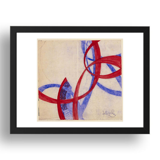 Frantisek Kupka: Amorpha Fugue in Two Colors (2), modernist artwork, A3 Size Reproduction Poster Print in 17x13" Black Frame