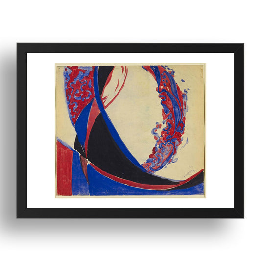 Frantisek Kupka: Amorpha Fugue in Two Colors, modernist artwork, A3 Size Reproduction Poster Print in 17x13" Black Frame