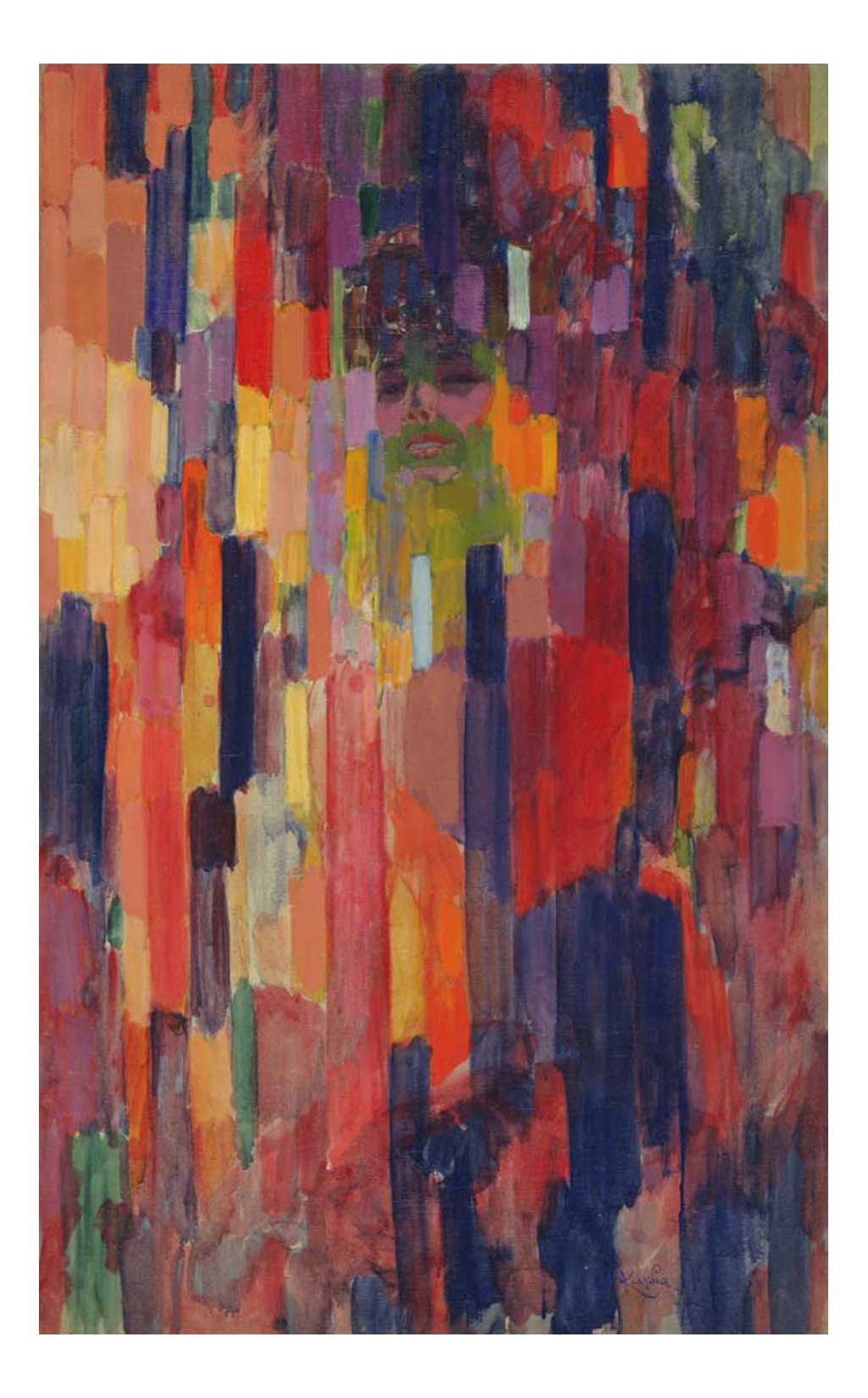 Frantisek Kupka - Mme Kupka among Verticals, 16x12" (A3) Poster Print