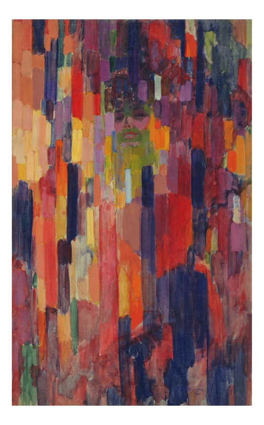 Frantisek Kupka - Mme Kupka among Verticals, 16x12" (A3) Poster Print