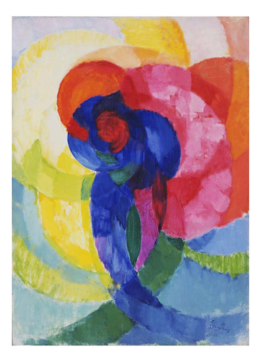 Frantisek Kupka - Red and Blue Disks, 16x12" (A3) Poster Print