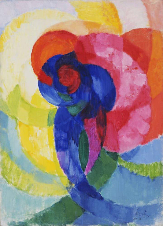 Frantisek Kupka - Red and Blue Disks, vintage art, modern poster print